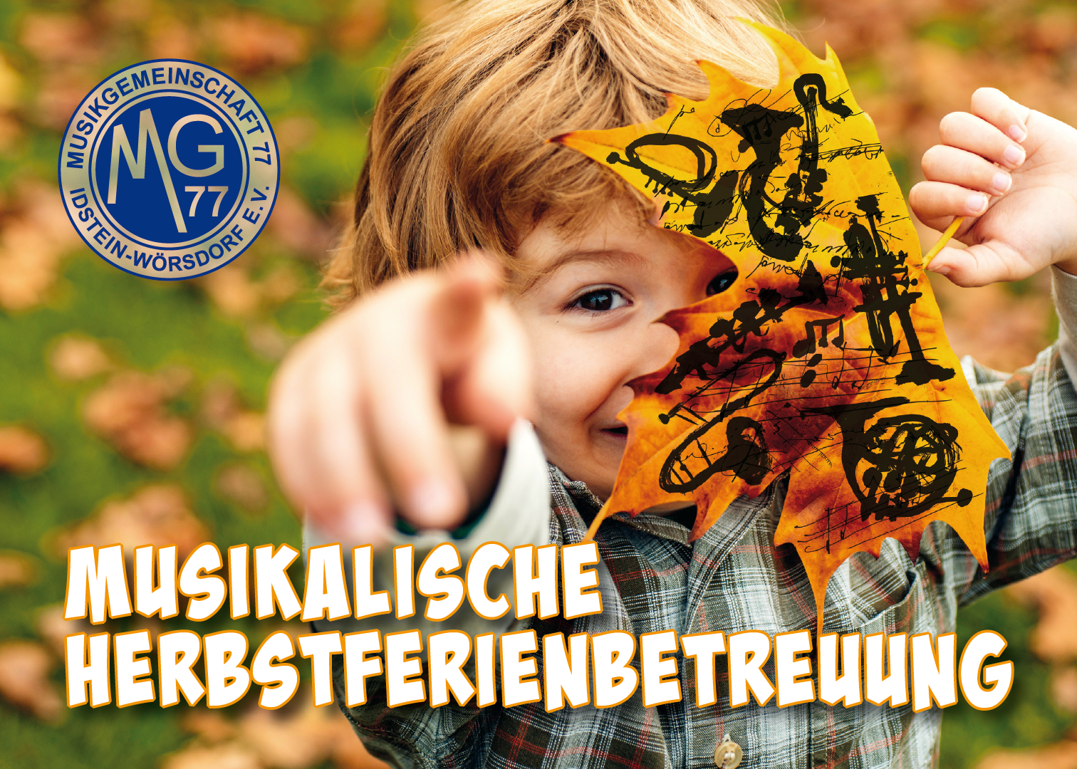 Ferienbetreuung der MG77, Flyer Vorderseite